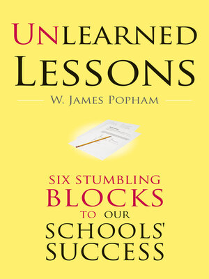 cover image of Unlearned Lessons